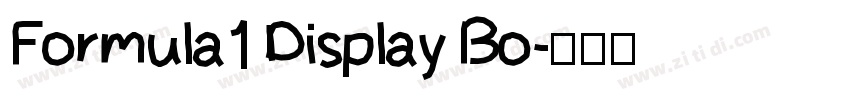 Formula1 Display Bo字体转换